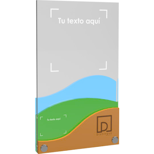 Modelo Olas para galardones personalizados